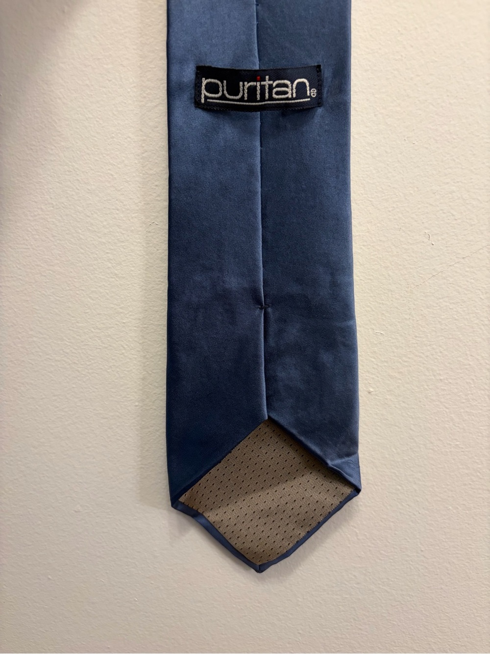 Puritan Men's Tie Blue Tonal Diagonal Stripe 3.75" Wide